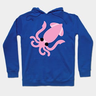 Pink Octopus Cartoon Icon Emoticon Hoodie